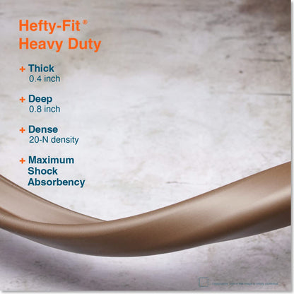 Roving Cove HeftyFit Edge Protector for Baby Proofing (6ft Large Edge Only), Heavy-Duty Soft Rubber