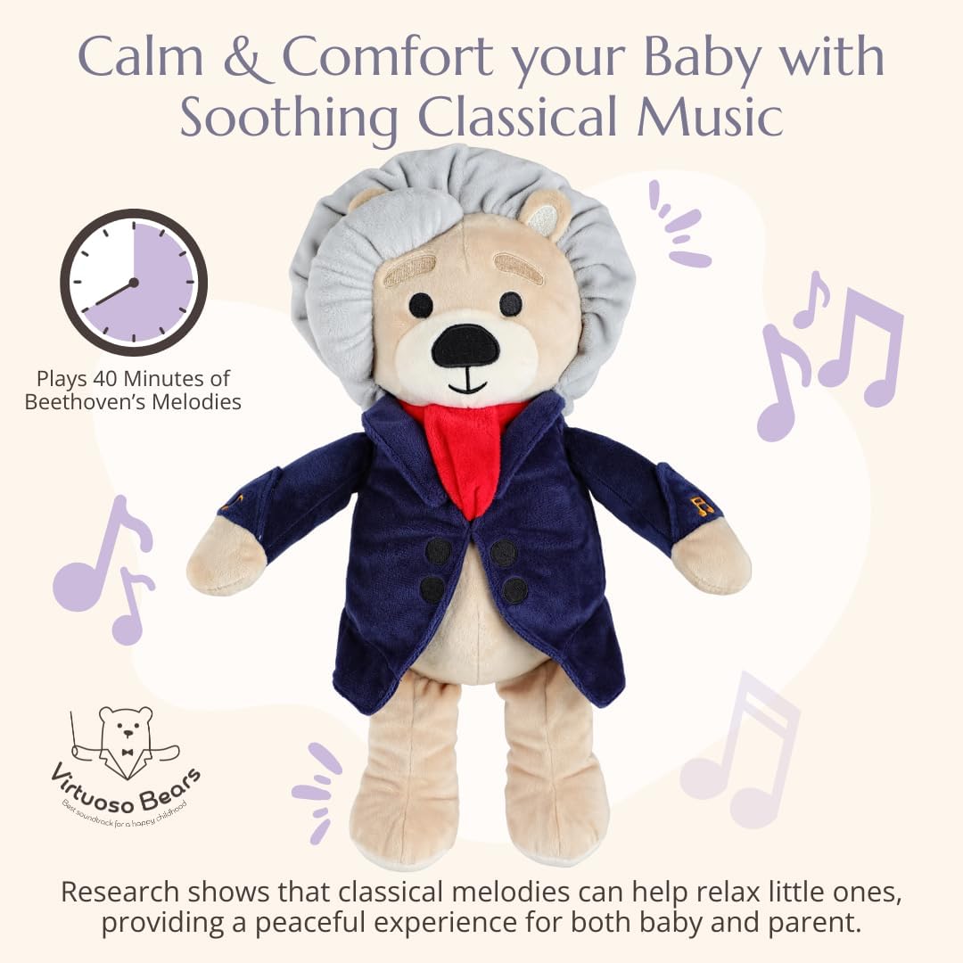Ludwig Van Beethoven Virtuoso Bear – Plays 40 Mins of Classical Music, Educational & Soothing