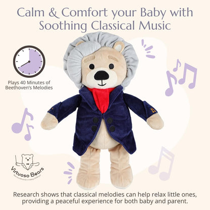 Ludwig Van Beethoven Virtuoso Bear – Plays 40 Mins of Classical Music, Educational & Soothing