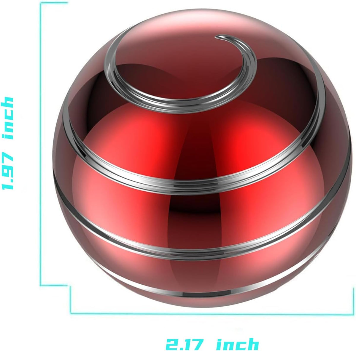 Kinetic Desk Spinning Ball, 2.17'' Kinetic Desk Toys for Office for Adults, Fidget Toys for Party