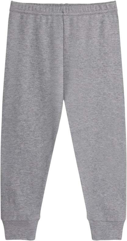 GLASH Kids Baby and Toddler Boys Cotton Pants, 4 Pack 2T-6Y Joggers Sweatpants for Boys