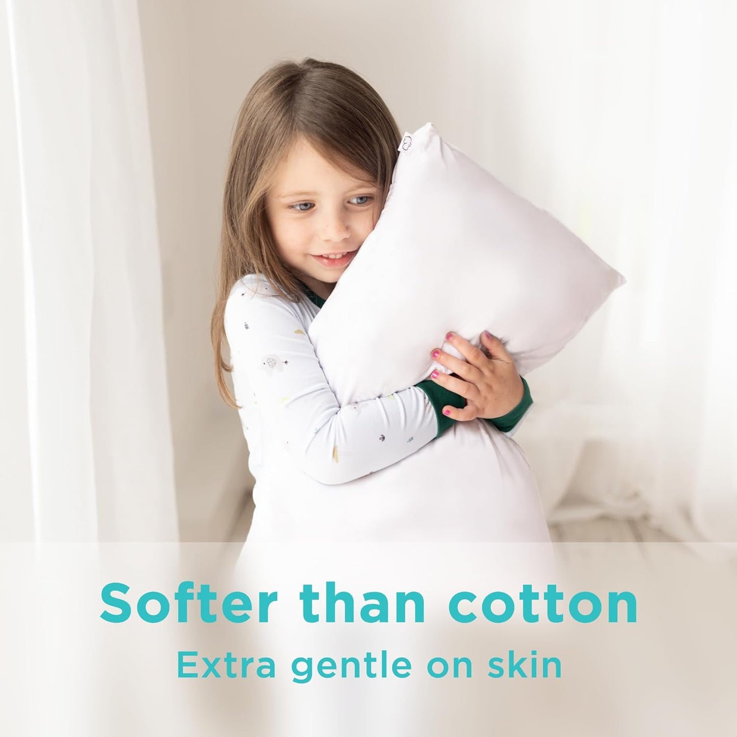 LittleHippo Toddler Pillow (13x18) with Viscose Derived from Bamboo Pillowcase - Hypoallergenic