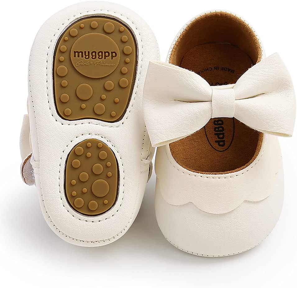Baby Shoes Mary Jane Flats Non Slip Soft Sole Infant Toddler Sneakers First Walkers Party Christmas