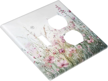 Wallplates Wildflower Botanical Watercolor Floral 1 Toggle 1 Duplex Switch Plate Electrical Gfci