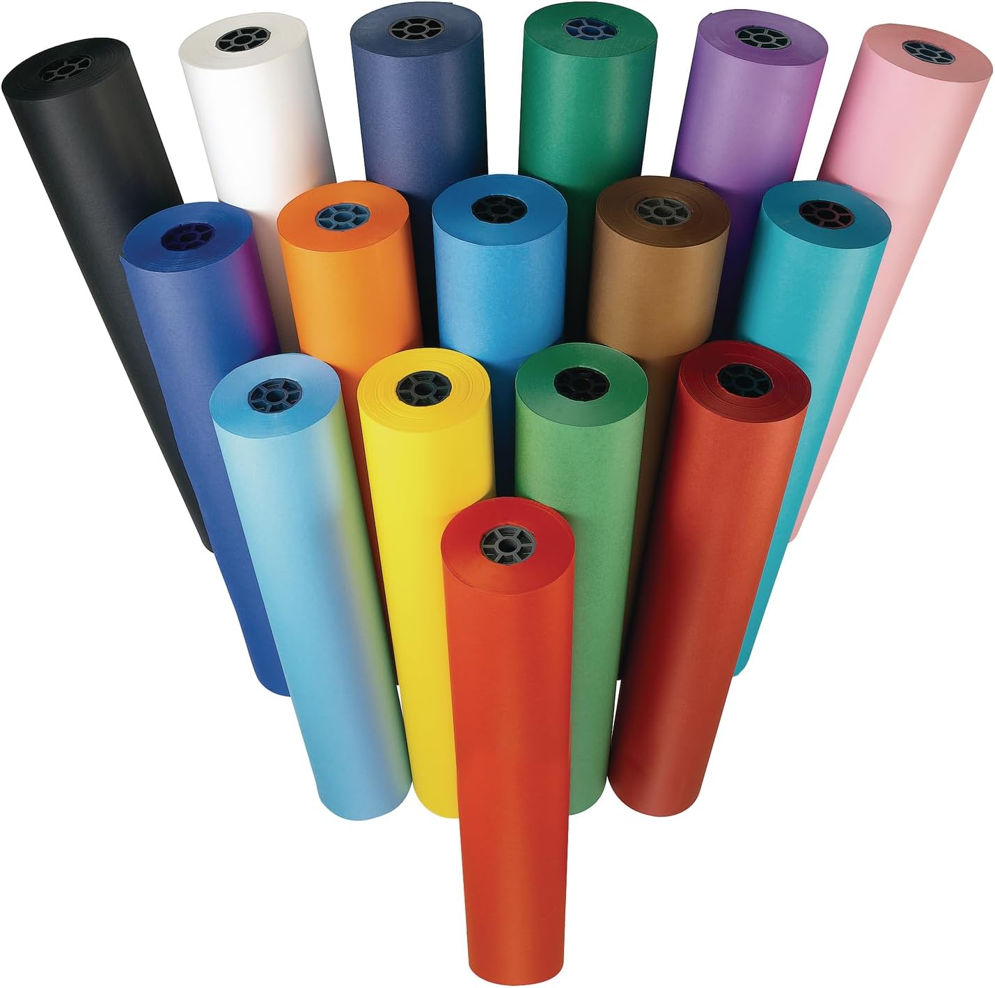 Colorations Dual Surface Paper Roll Classroom Supplies for Arts and Crafts Flame Red (36" x 1000')
