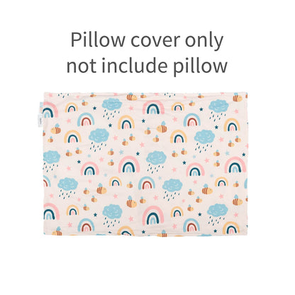 ALVABABY Toddler Pillowcases Stretchy Soft Kids Pillow Cover 2 Pack Fit 13"x 18" or 12"x19"