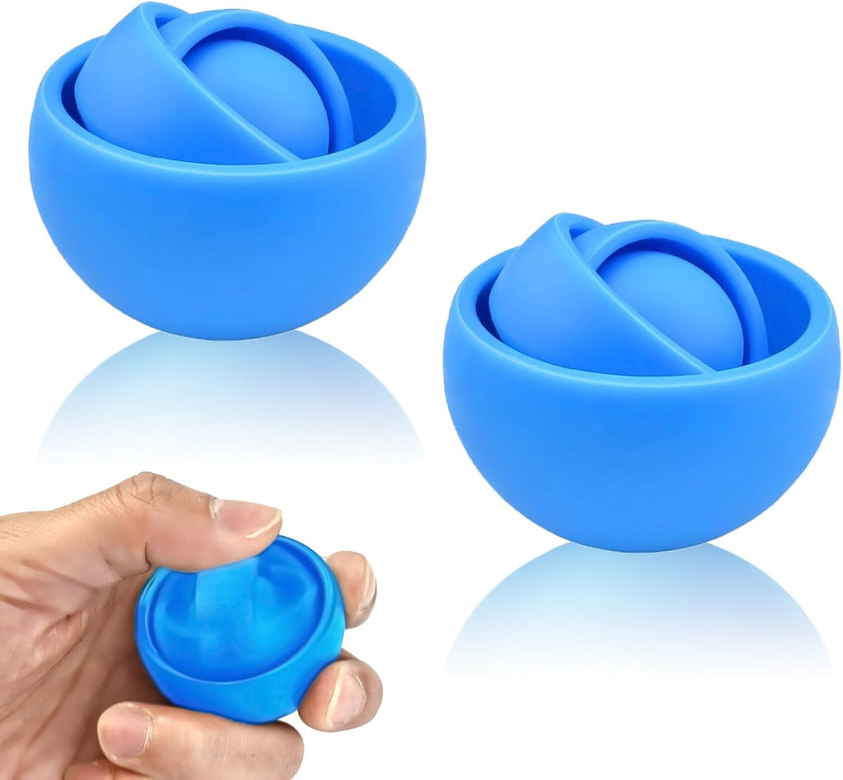 Fidget Toys Adults 2 PCs, Sensory Figette Spinner Anxiety Stress Relief Toys Quiet Fidgets Gyro for
