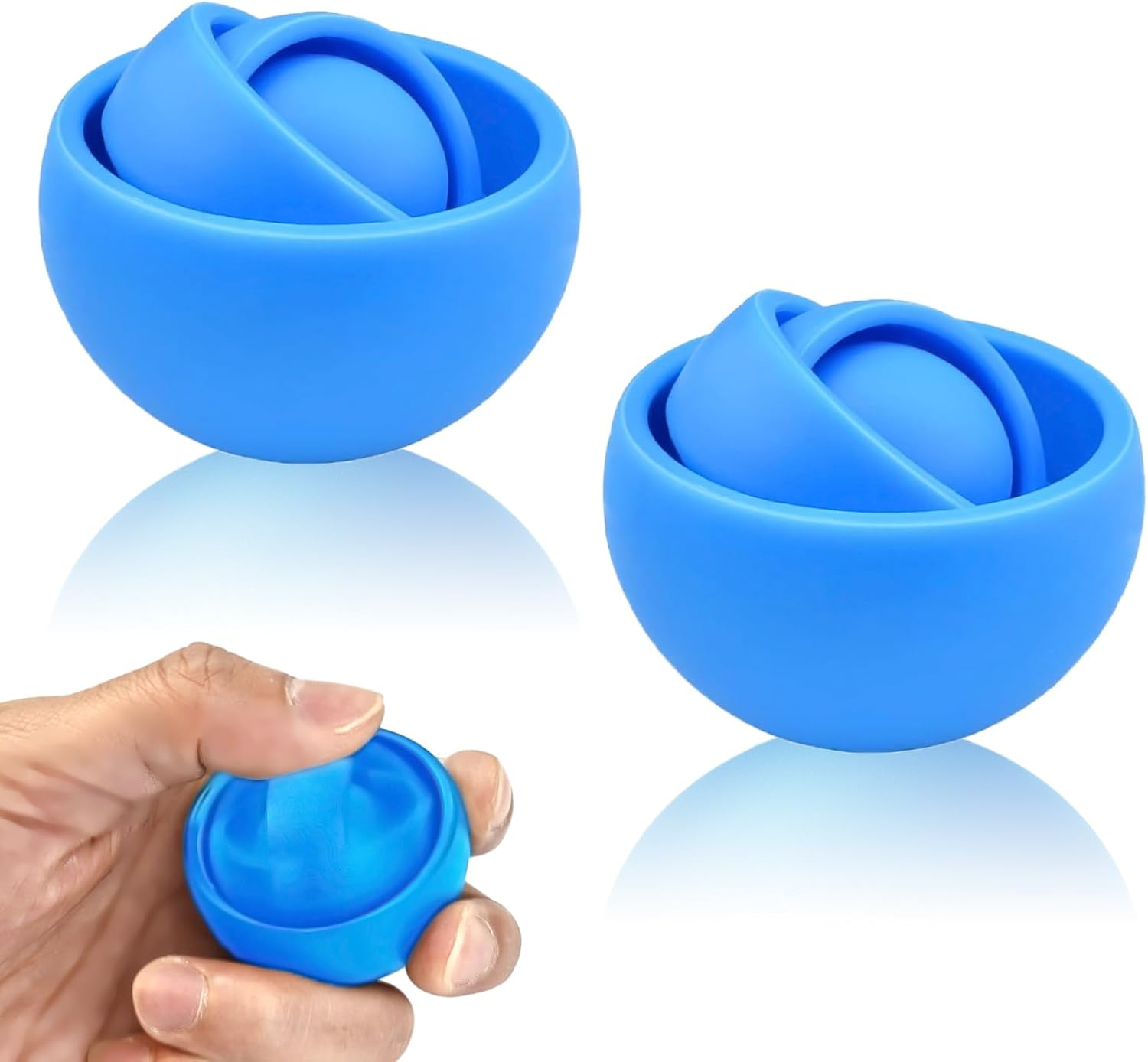 Fidget Toys Adults 2 PCs, Sensory Figette Spinner Anxiety Stress Relief Toys Quiet Fidgets Gyro for