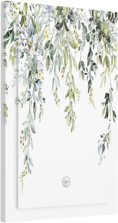 Light Switch Cover Plate Boho Farmhouse Flower Leaf Sage Green 1 Gang No Device Blank Electrical