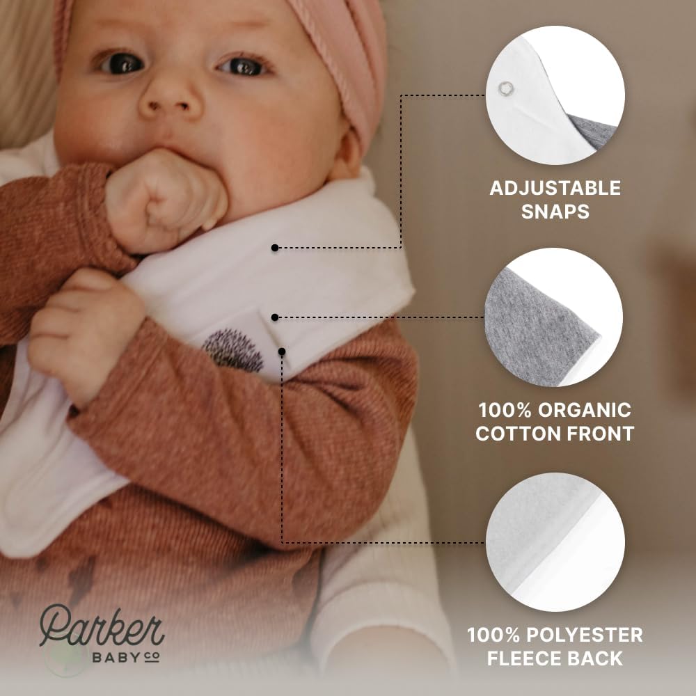 Parker Baby Bandana Drool Bibs 8 Pack Baby Bibs for Boys, Girls, Unisex - Soft & Stylish Teething