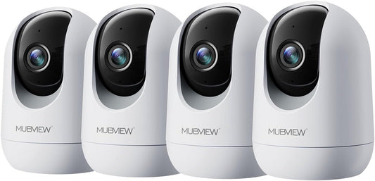 MUBVIEW Pet Camera with Phone App, Indoor Security Camera, 2.4/5GHz WiFi Cameras for Home Security