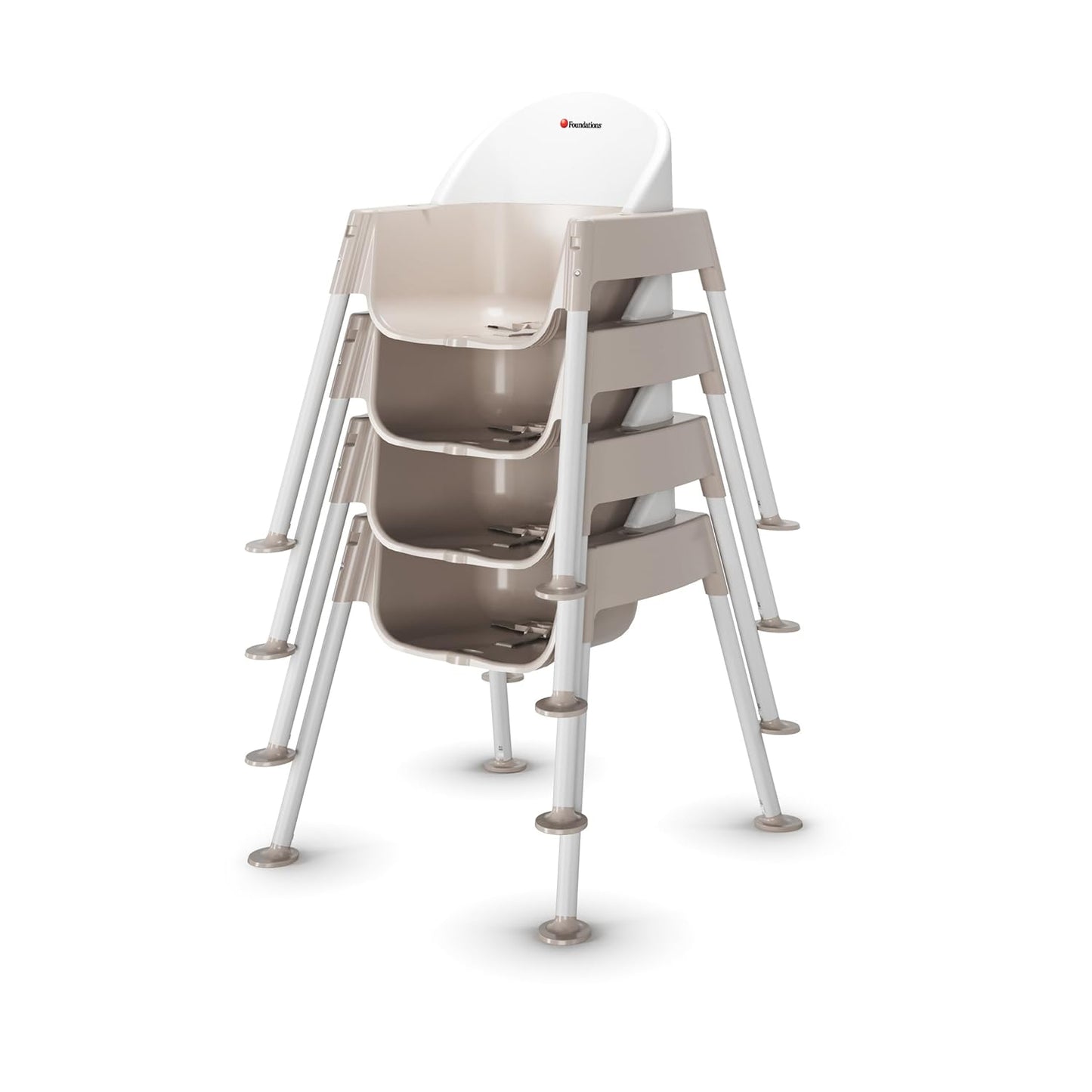 Foundations Secure Sitter 11" Feeding Chair, Stable “No Tip” Feet, 3-Point Adjustable Harness
