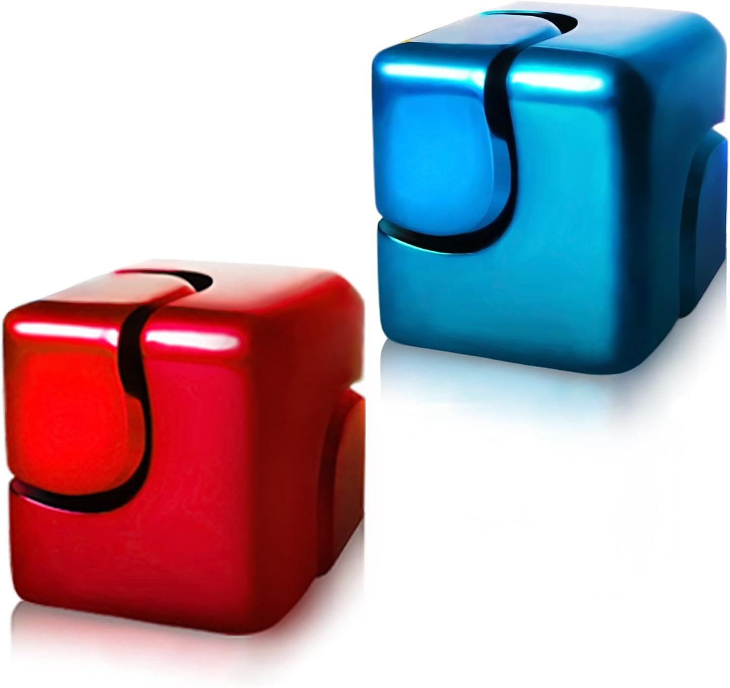 2pc Fidget Spinner Toys Cube Adults, Easter Basket Stuffers for Teens Metal EDC Cool Desk Gadgets