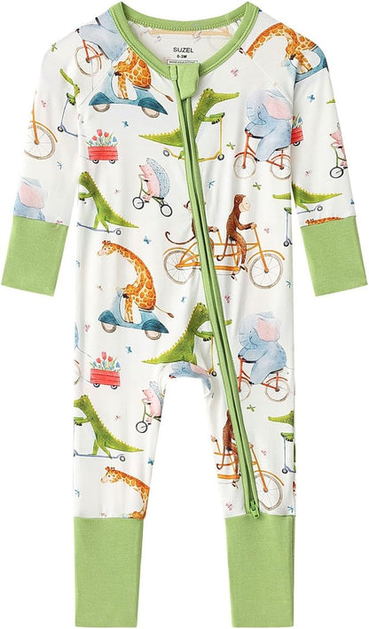 Baby Viscose from Bamboo Footless Pajamas Boys Girls Zippy Pjs Sleep 'N Play Romper - 0-24 Months