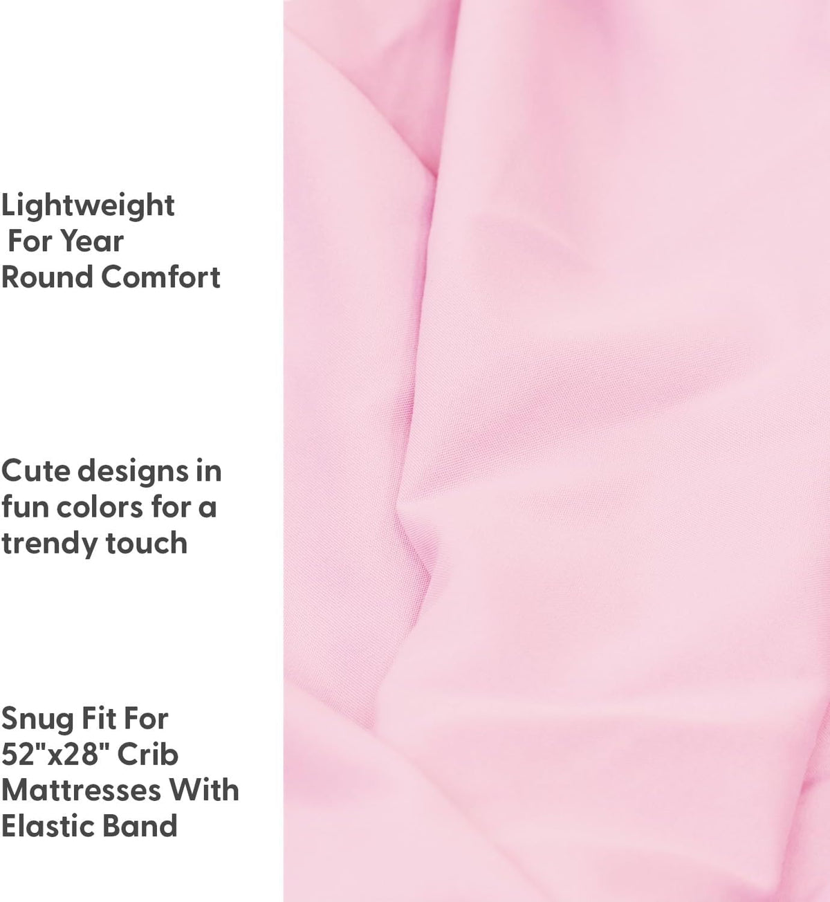 The Peanutshell 4-Pack Fitted Crib Sheet Set - Super Soft & Breathable Baby Girl Crib Sheets