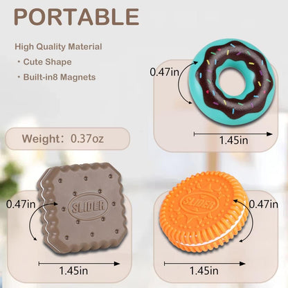 3pcs Haptic Coin Magnetic Fidget Slider, Magnetic Push Slider ADHD Sensory Toys Desk Office Fidget