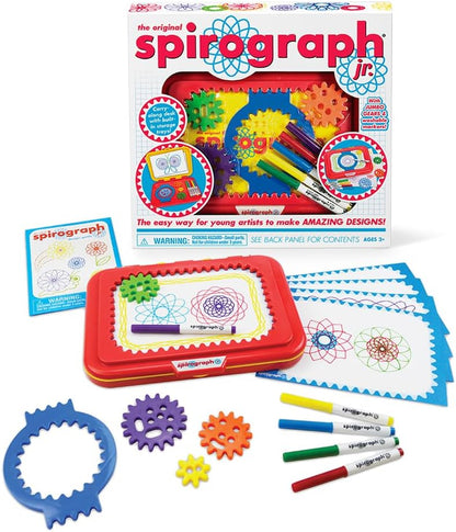 Spirograph Jr. — Jumbo Sized Gears Classic Retro Toy For Spiral Drawing Art Design Toy Kit for