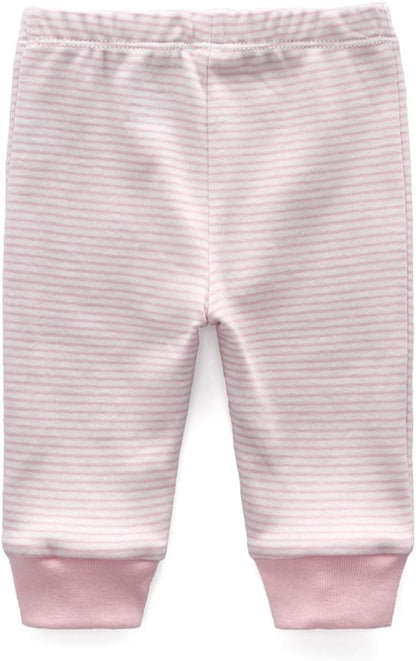 Unisex Newborn Baby Cotton 4-Pack Pants Embroidery Pringting Casual Leggings 0-24 Months for Boys