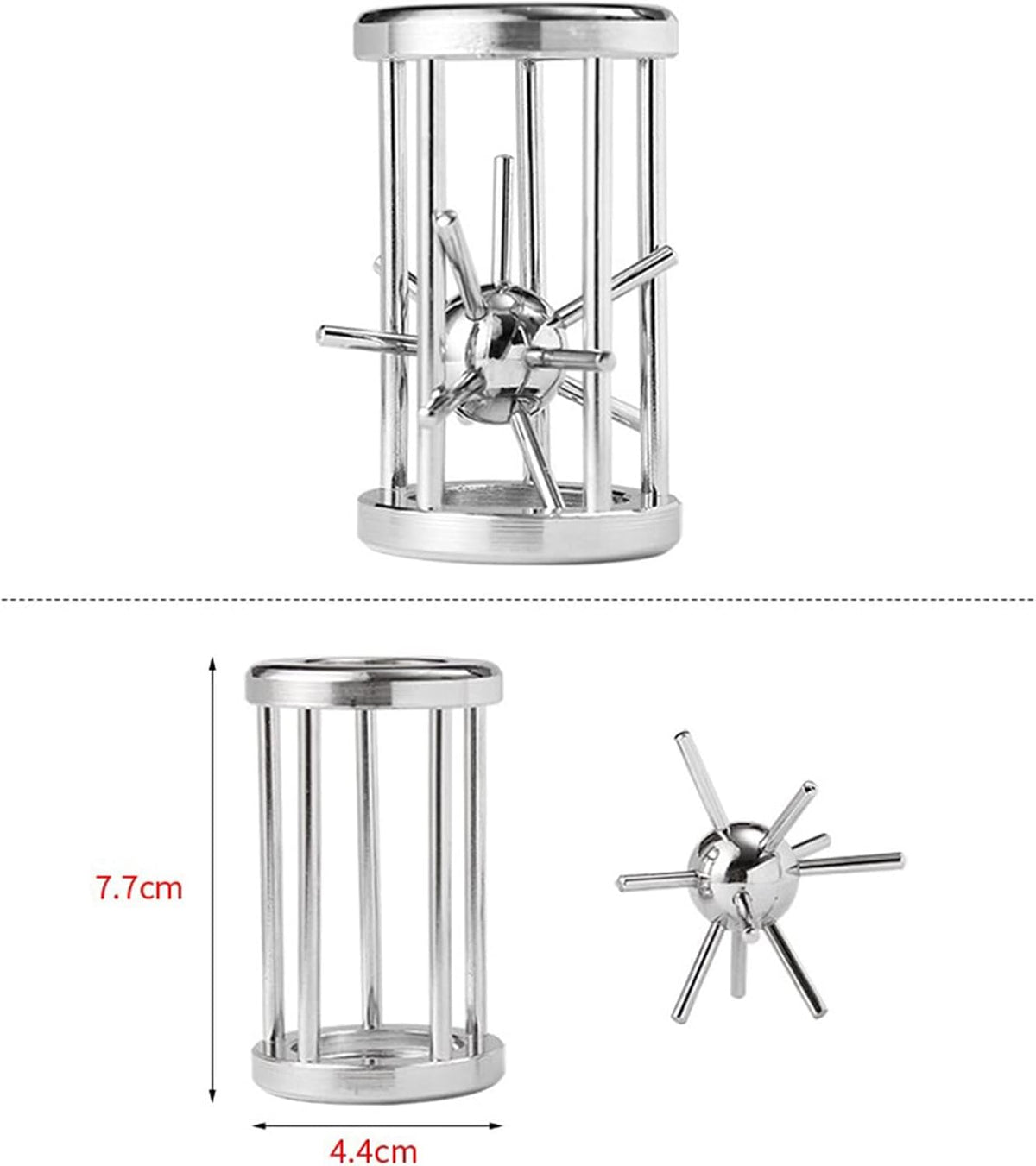 15 pcs IQ Test Puzzle Metal Wire Puzzles Mind Game Educational Toys High Difficulty Brain Teaser