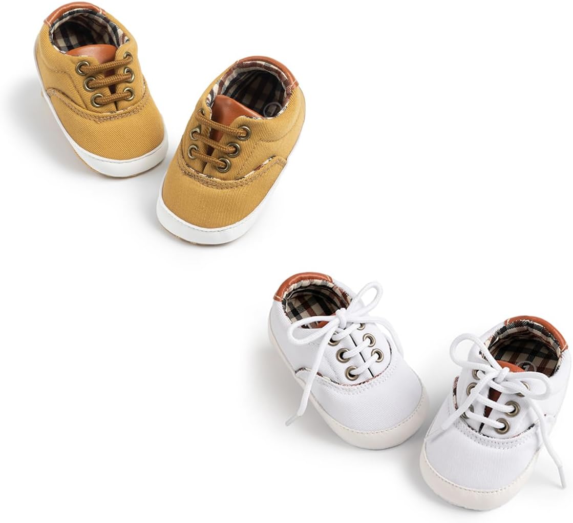 Morbido Infant Baby Boys Girls Canvas Sneaker Toddler Slip On Anti Skid Newborn First Walkers Candy