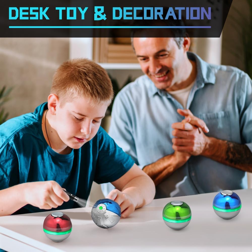Metal Fidget Spinner Toy Glow in The Dark, Luminous Heavy Duty Cartoon Spinner Birthday Gift for