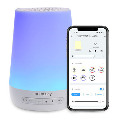 Momcozy Smart Baby Sound Machine with Night Light, White Noise Machine