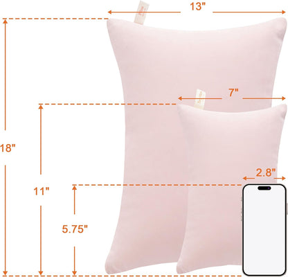 NTBAY Tiny Pillows, Down Alternative 7"x11" Microfiber Mini Pillows for Travel, Pets, Soft Machine