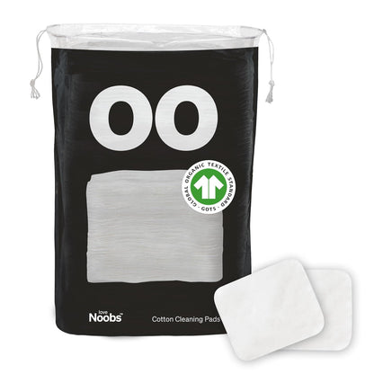 Baby Cotton Pads for Diaper Change by LoveNoobs, 60 Count, Ultra Soft 100% Organic Extra Large