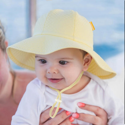 HONGTEYA Baby Sun Hat Toddler Girl Beach Hat Adjustable Outdoor Summer Hat UPF 50+ Sun Protection