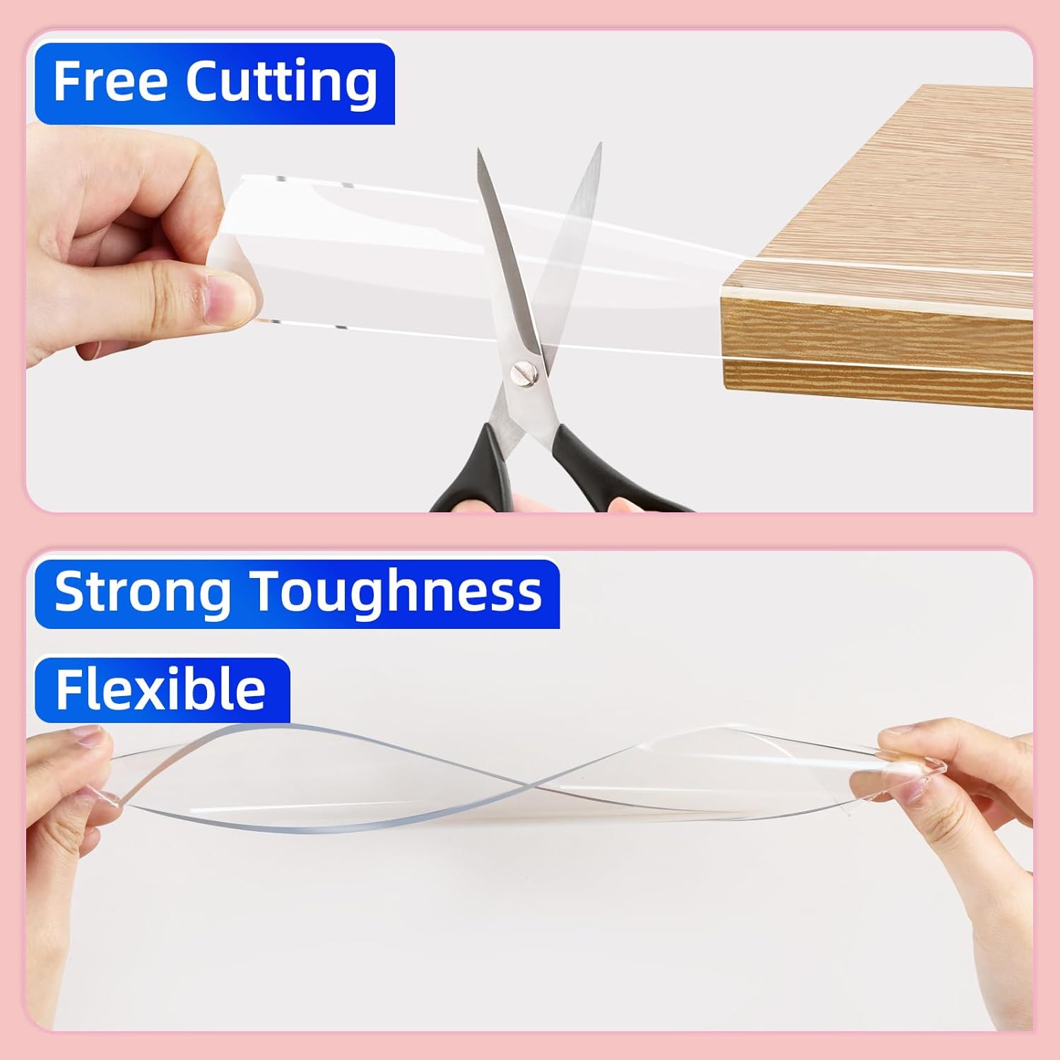 Clear Soft Corner Protectors for Furniture Strip,1.2in x9.84FT,Sharp Edge & Table Bumper,Window