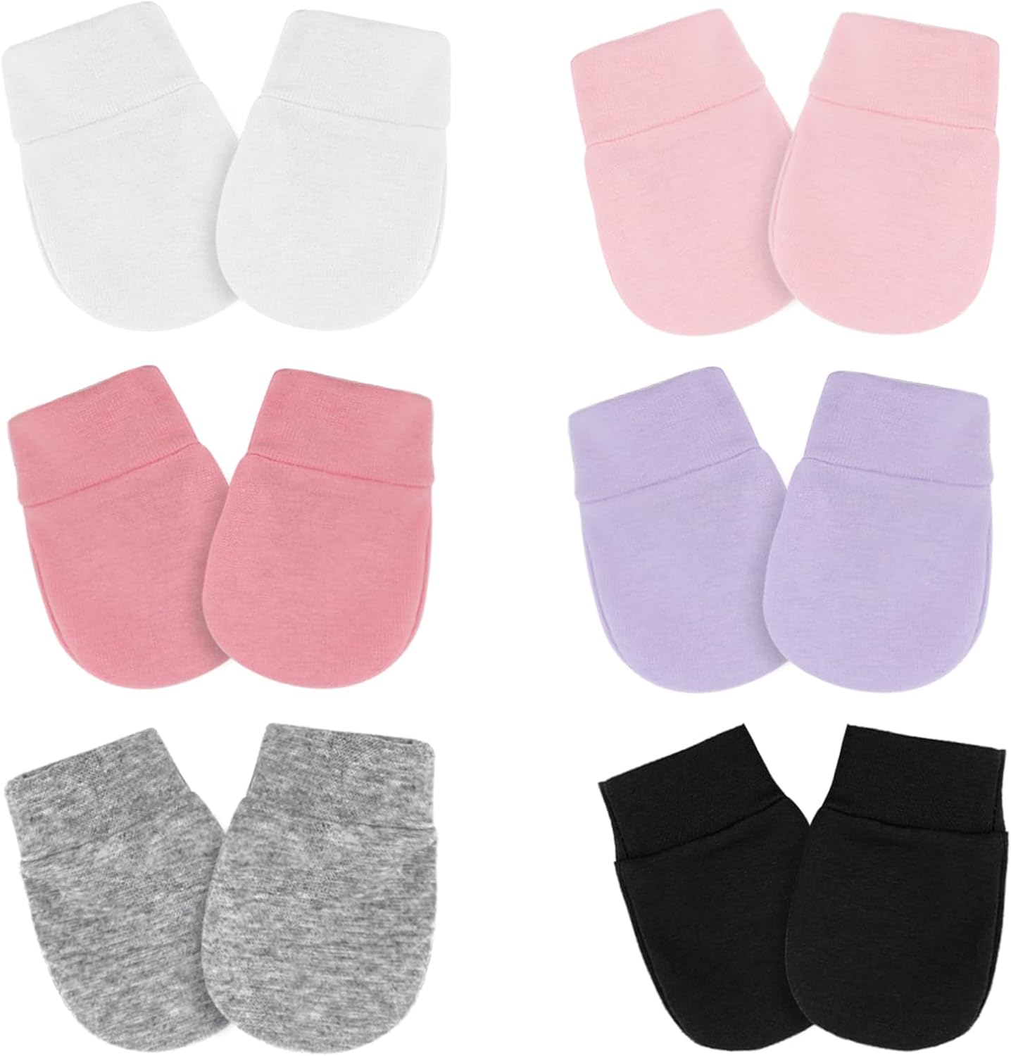 Newborn Baby Mittens No Scratch Cotton Elastic Wrist Gloves Infant Toddler Mittens for Baby Boy