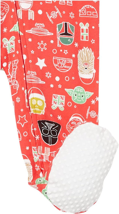 Amazon Essentials Disney | Marvel | Star Wars Unisex Babies' and Toddlers' Snug-Fit Cotton Footed