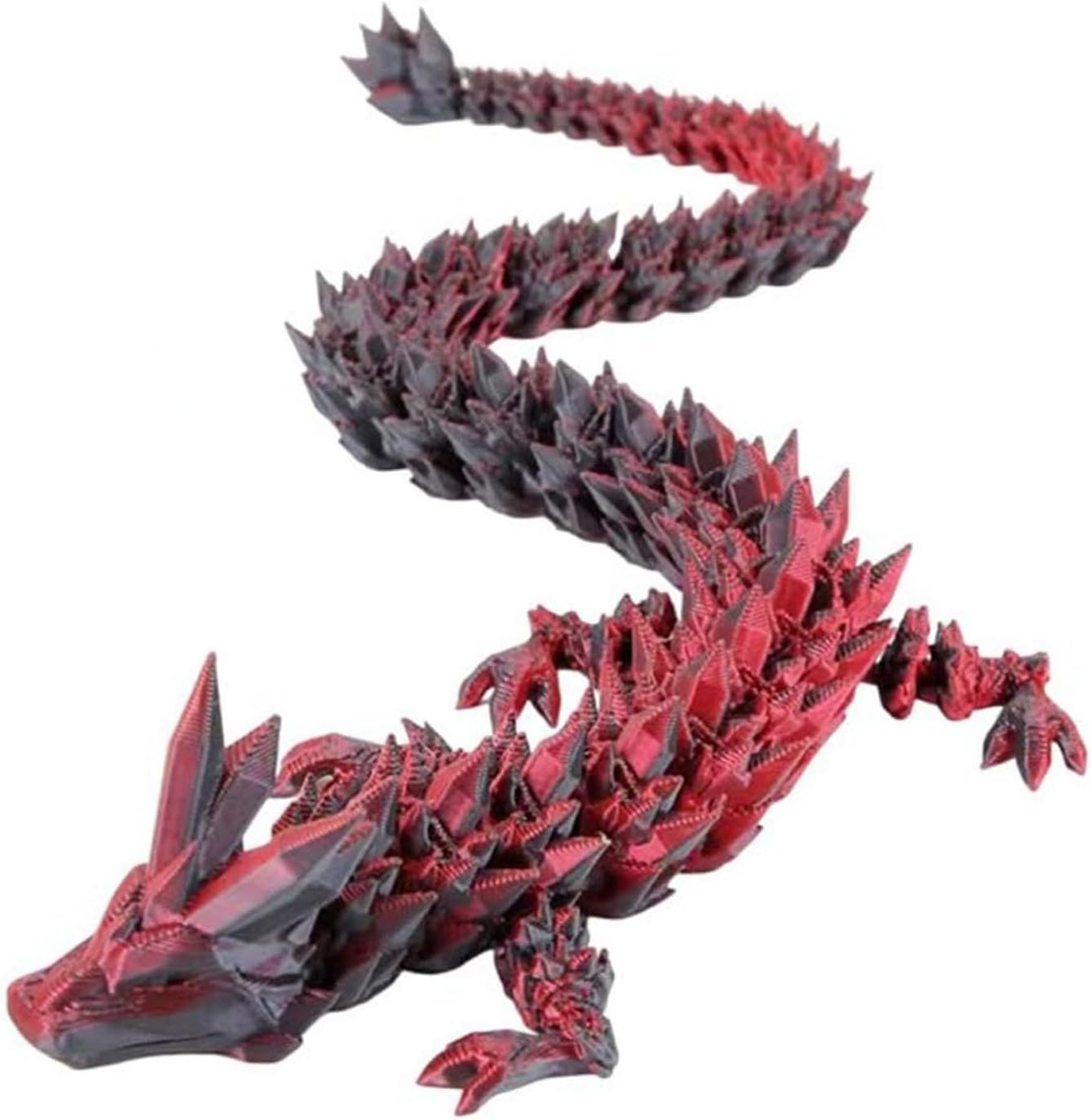 12inch 3D Printed Dragon Egg,Mystery Crystal Dragon Fidget Toys,Articulated Dragon,Home Desk Decor