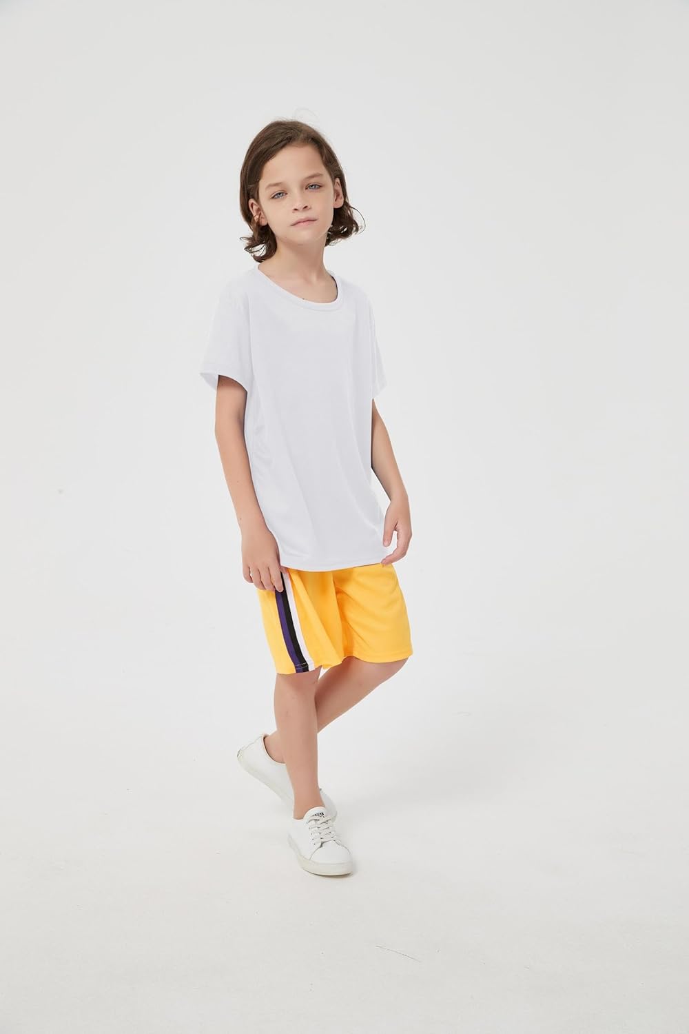 6-Pack Boys Athletic T-Shirts Quick Dry Short-Sleeve Tops Youth Moisture Wicking Running Sports