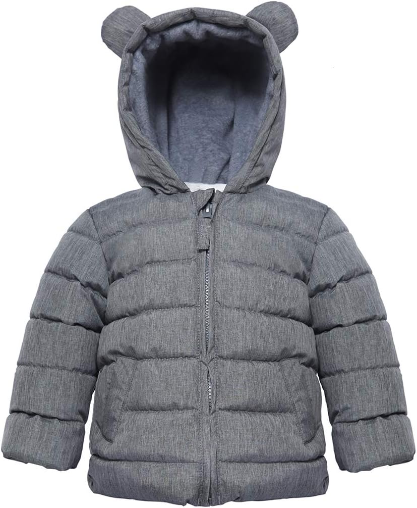Rokka&Rolla Baby Boys' Water-Resistant Fleece Lined Puffer Jacket Winter Coat for Newborn Infant