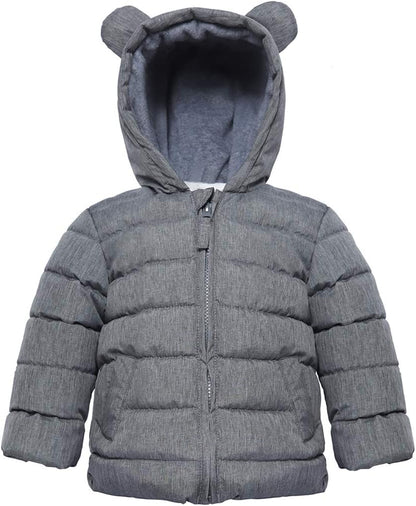 Rokka&Rolla Baby Boys' Water-Resistant Fleece Lined Puffer Jacket Winter Coat for Newborn Infant