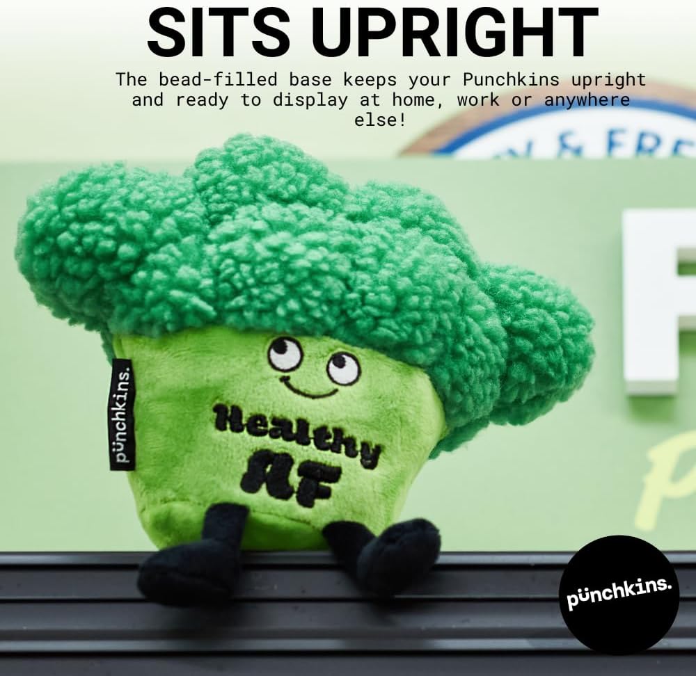 Mushroom Foodie Plushie, Funny Pun Meme Gag Gift, White Elephant, Stocking Stuffer Present, Great