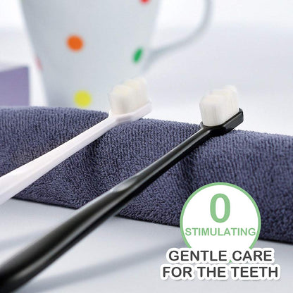 EasyHonor Extra Toothbrush for Sensitive Gums, Micro Fur Manual Toothbrush with 20000 Soft Floss