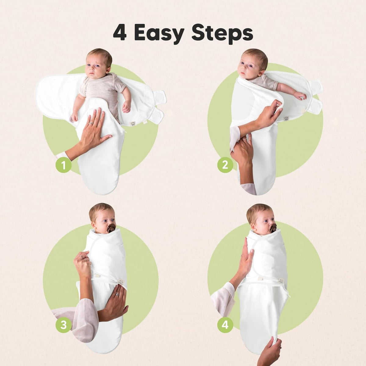 Baby Swaddle Sleep Sacks with Zipper - 3-Pack Swaddles for Newborns 0-3 Months, Infant, Baby Girls