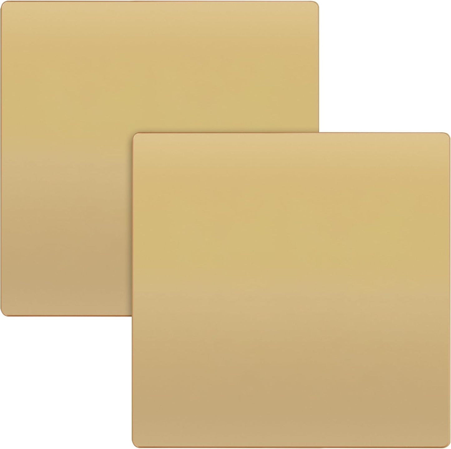 TG Screwless Double Blank Wall Plate, Child Safe Blank Device Outlet Cover, Mid-Size 2-Gang 4.88" H