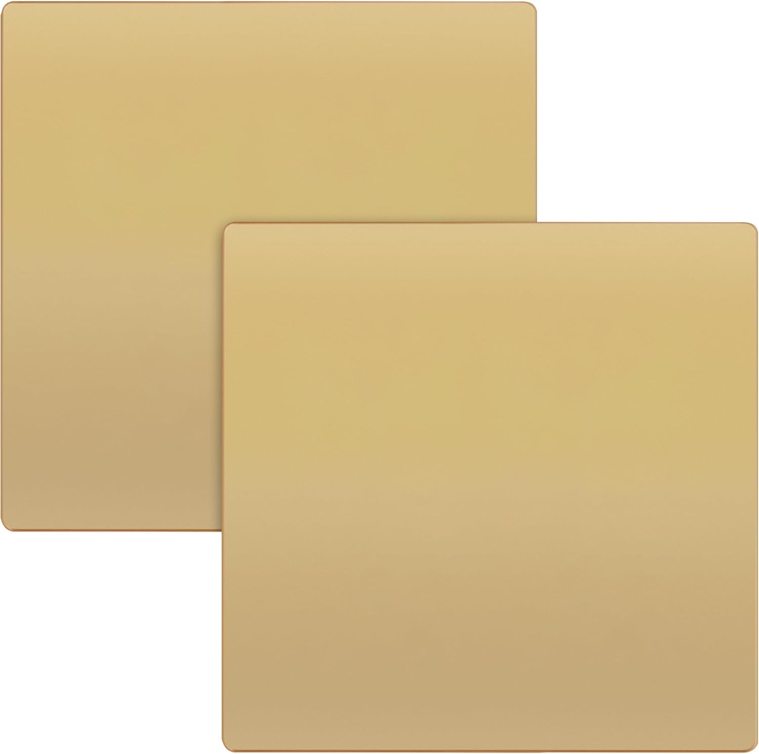 TG Screwless Double Blank Wall Plate, Child Safe Blank Device Outlet Cover, Mid-Size 2-Gang 4.88" H