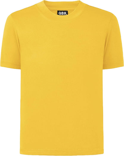 QBK 2T to Youth Neon Shirt Kids UPF 50+ Dry Fit Athletic Short Sleeve Rash Guard T Shirts for Boys
