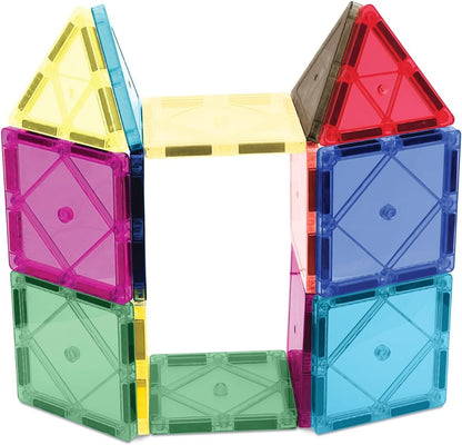 CreateOn Crayola Retro Magnetic Tiles, Building Set for Kids, Magnetic Building Toys for Kids, STEM
