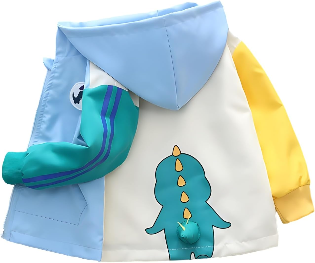 Vinmin Toddler Hooded Jacket Cartoon Dinosaur Zip Coat Little Girls Boys Jacket Thin Fashion for