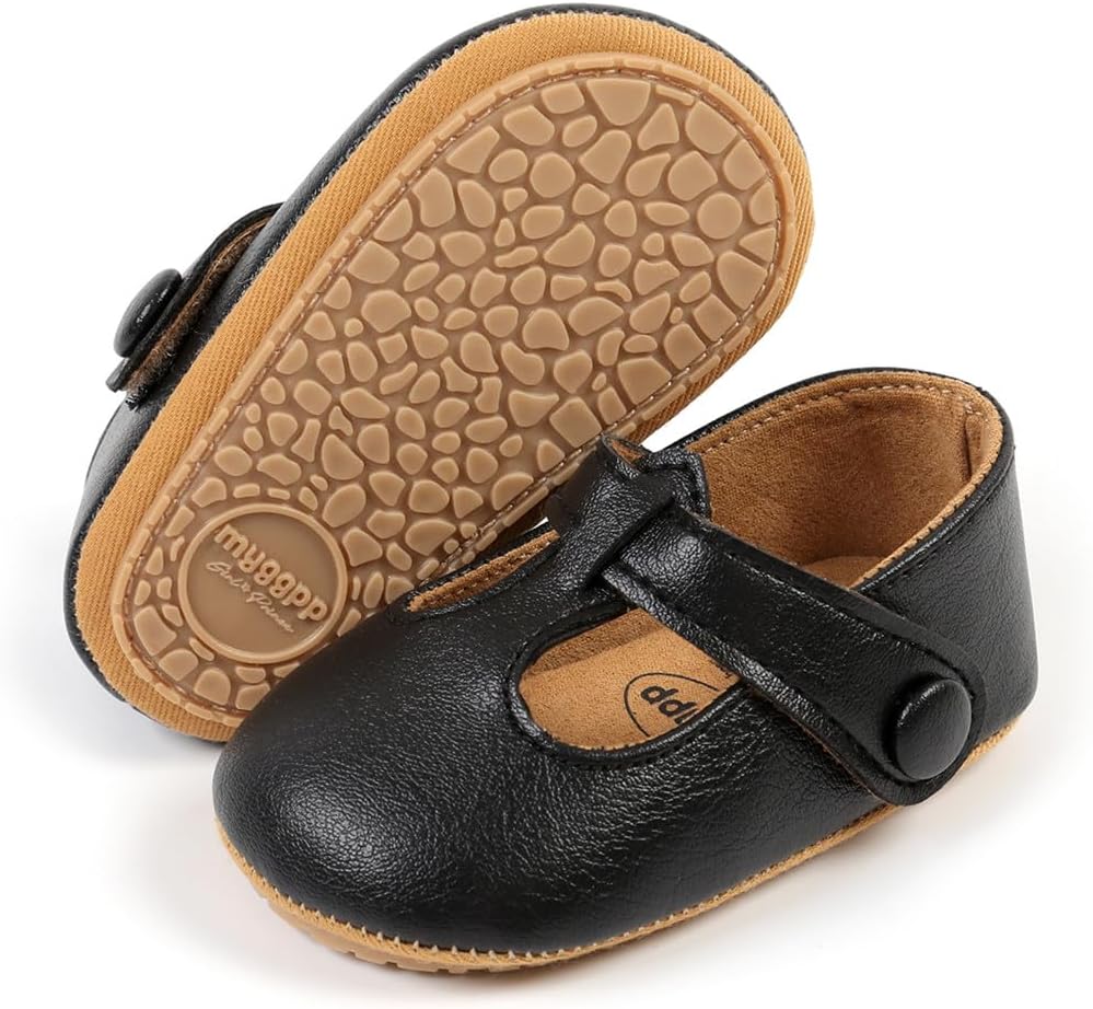 Baby Shoes Mary Jane Flats Non Slip Soft Sole Infant Toddler Sneakers First Walkers Party Christmas