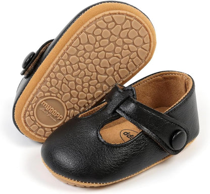 Baby Shoes Mary Jane Flats Non Slip Soft Sole Infant Toddler Sneakers First Walkers Party Christmas