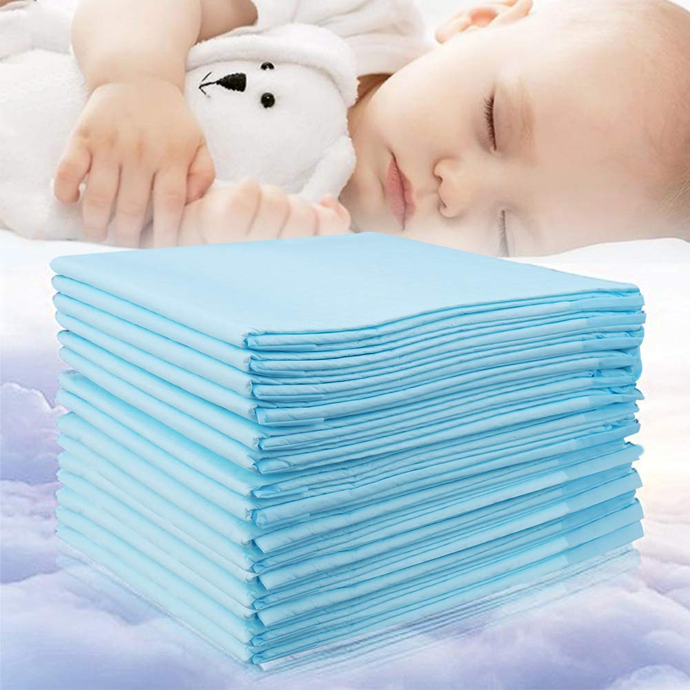 Zdolmy Baby Disposable Changing Pad, 20Pack Soft Waterproof Mat, Portable Diaper Changing Table &