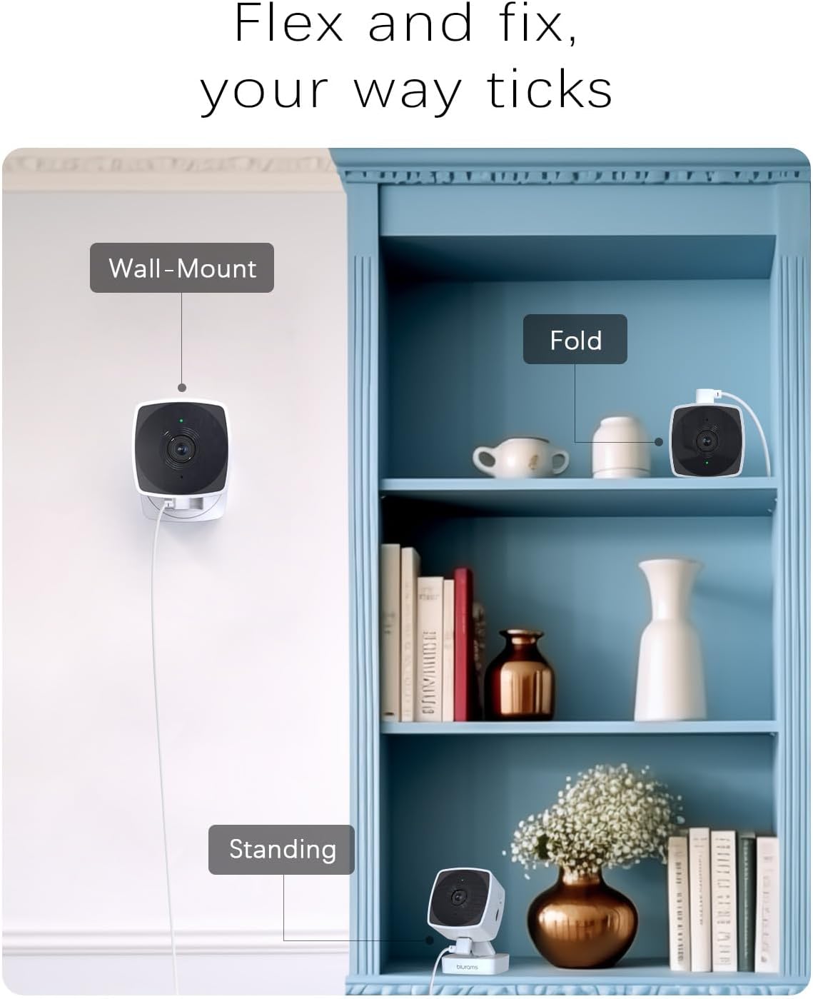 blurams Cameras for Home Security 5G&2.4G, 2K Security Camera Indoor, Pet Camera with Phone App