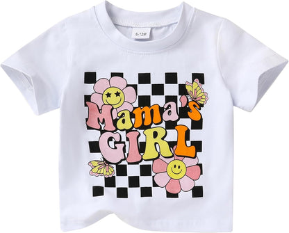 Happy Town Toddler Clothes Baby Boy Girl Smiley Face Shirt Short Sleeve T-Shirt Tee Summer Tops