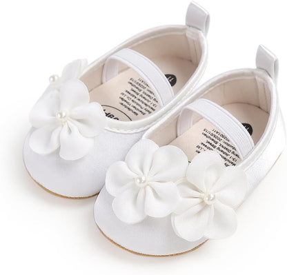 Baby Shoes Mary Jane Flats Non Slip Soft Sole Infant Toddler Sneakers First Walkers Party Christmas